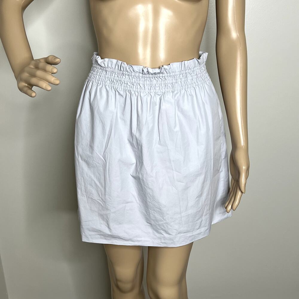 J. Crew Gray Paperbag Mini Skirt
